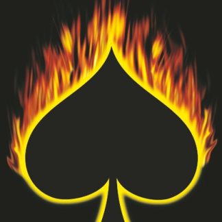 SALE FLAG FLAMING ACE OF SPADES