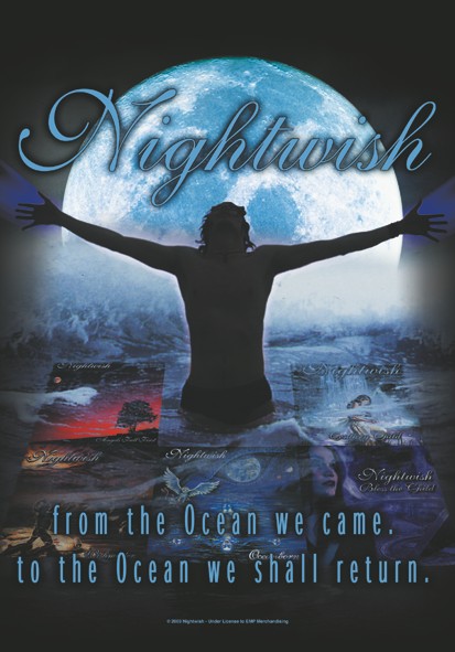 SALE FLAG NIGHTWISH - FROM THE OCEAN WE CAME. TO THE OCEAN WE SHALL RETURN