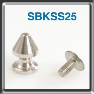 Solid Brass Stud nickel finishing packed in bags of 25 pieces complete with screws