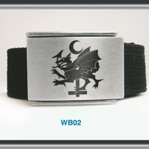 Belt | Polyester Belt - Enamelled Buckle C.O.F. Dragon