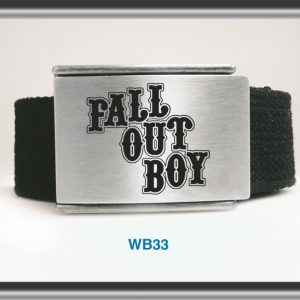 Belt | Polyester Belt - Enamelled Buckle Fall out boy