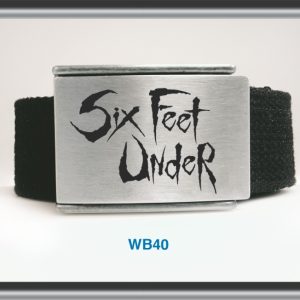 Belt | Polyester Belt - Enamelled Buckle Six Feet Under
